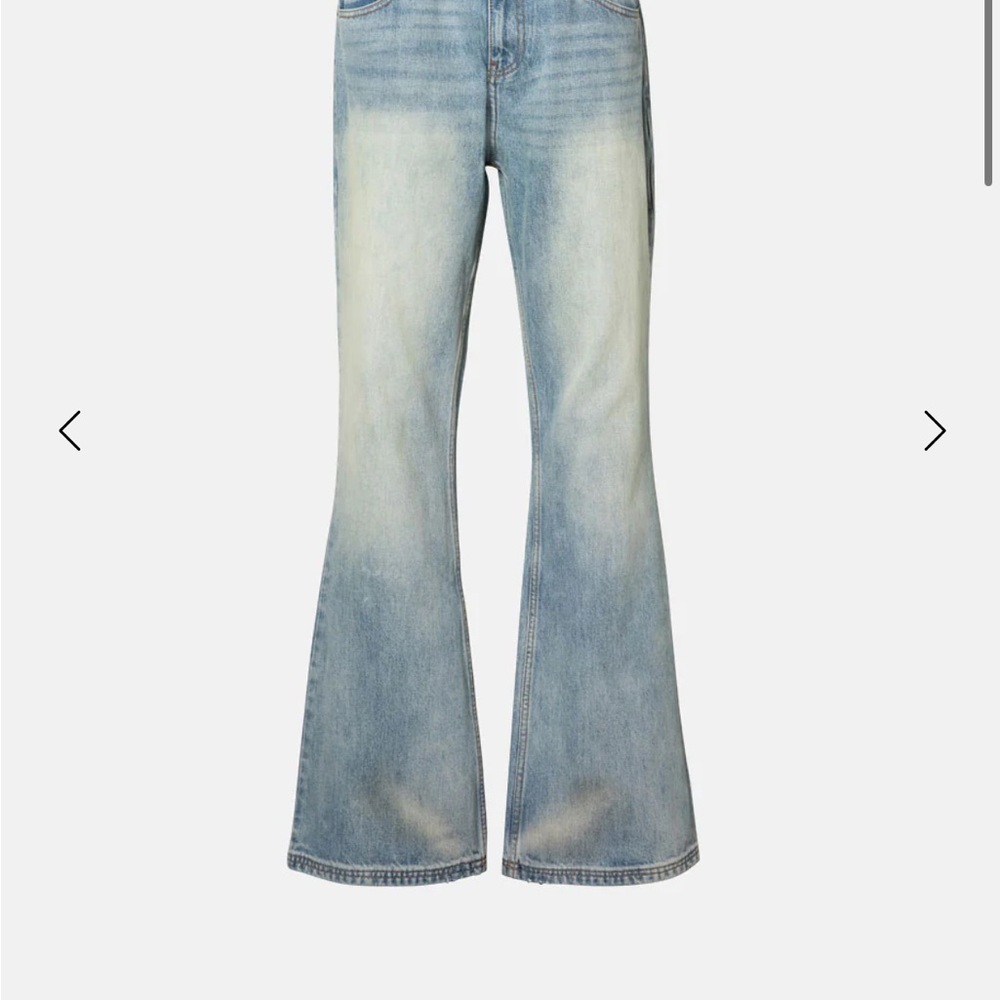 Classic Blue Flare Wide Leg Jeans